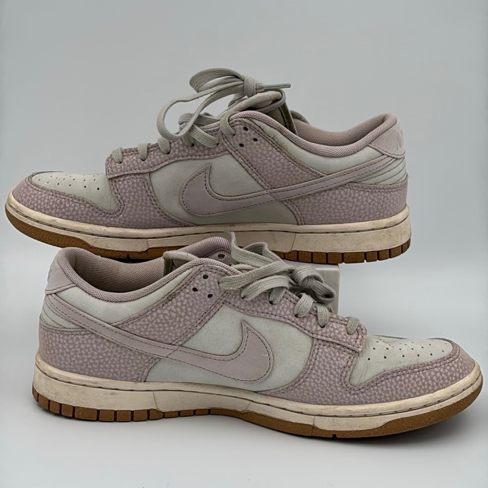 Nike Dunk Low Premium Next Nature Sneakers in "Platinum Violet Gum" Colorway